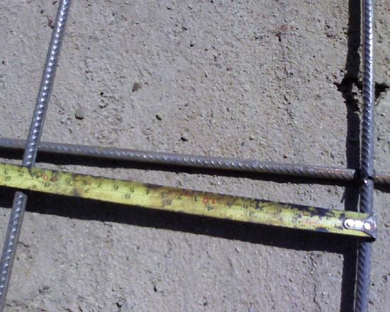 Construction d'un radier:une maille du ferraillage