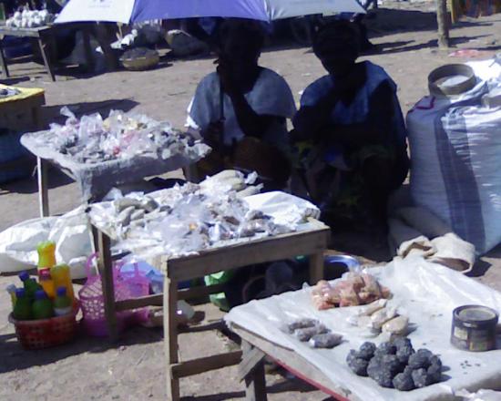 Marché de Komsilga: étalage