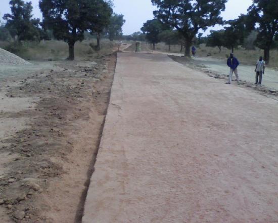 Construction d'une piste rurale