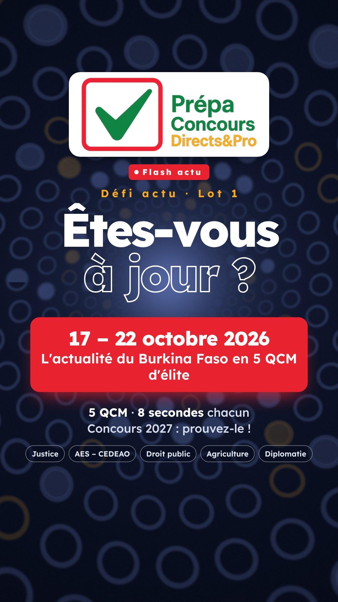 Affiche de la vid&eacute;o : Défi actu 2027 — lot 1 : l’actualité en 5 QCM chronométrés